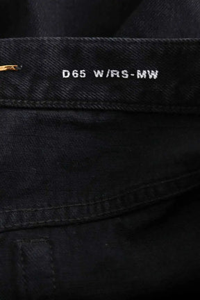 Jean droit Saint Laurent Noir en Coton
