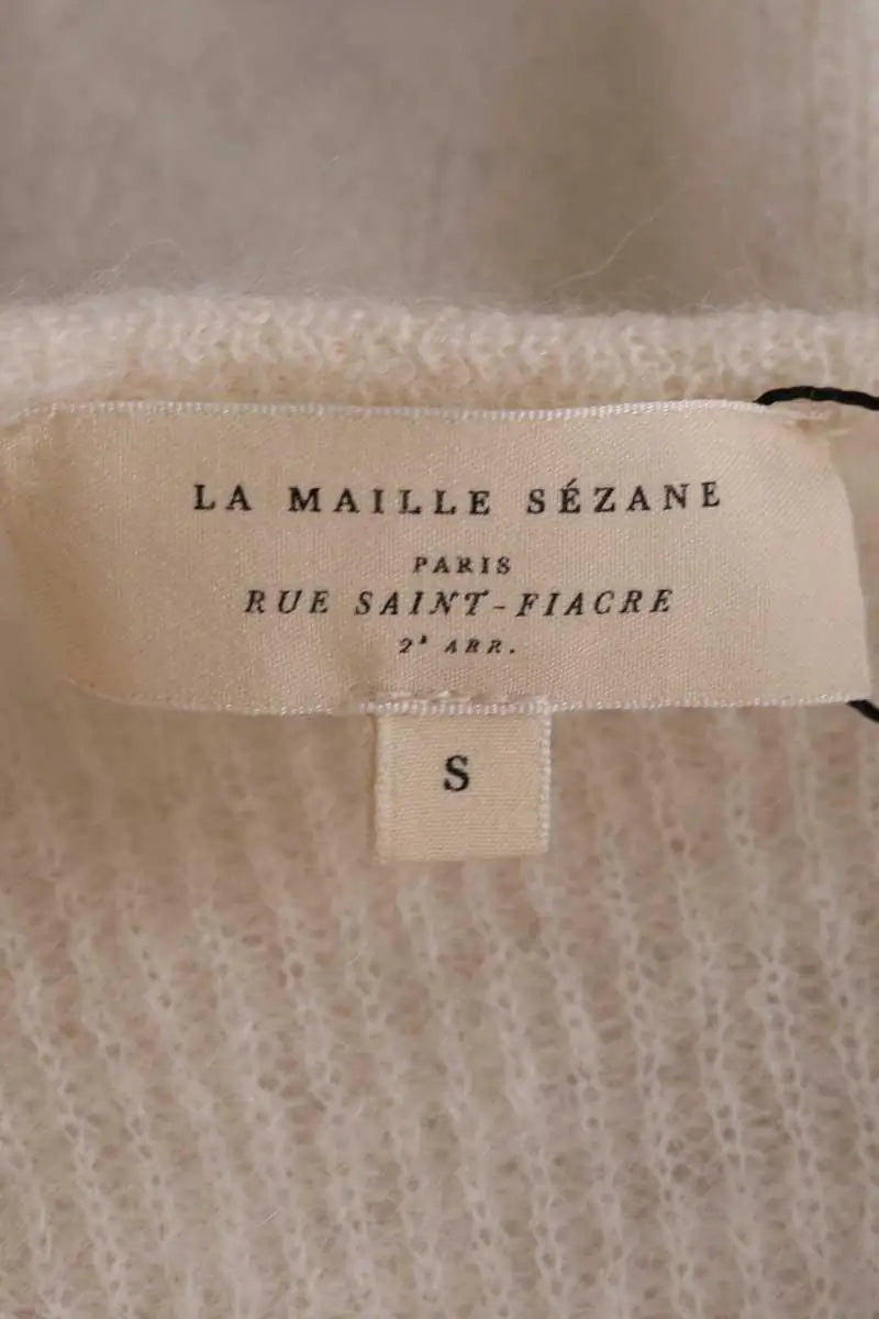 Cardigan Sézane Ecru en Laine