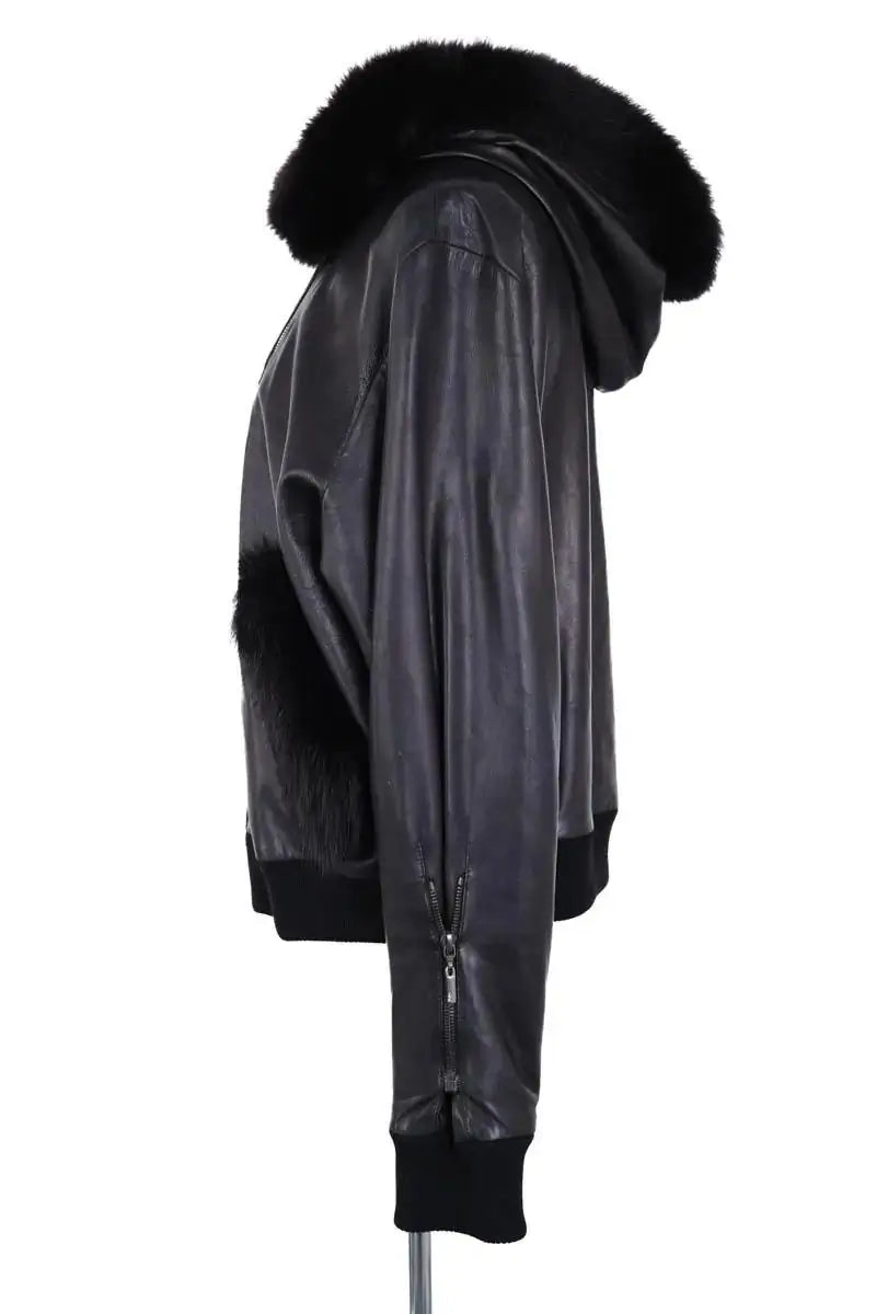 Blouson John Galliano Noir en Cuir