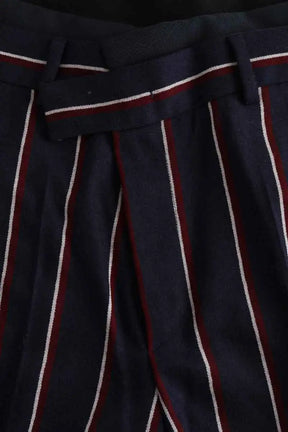 Pantalon large Sportmax Bleu en Laine