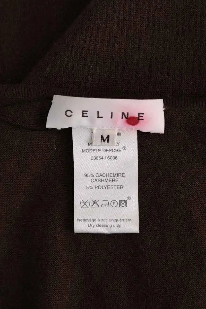 Top Celine Marron en Cachemire