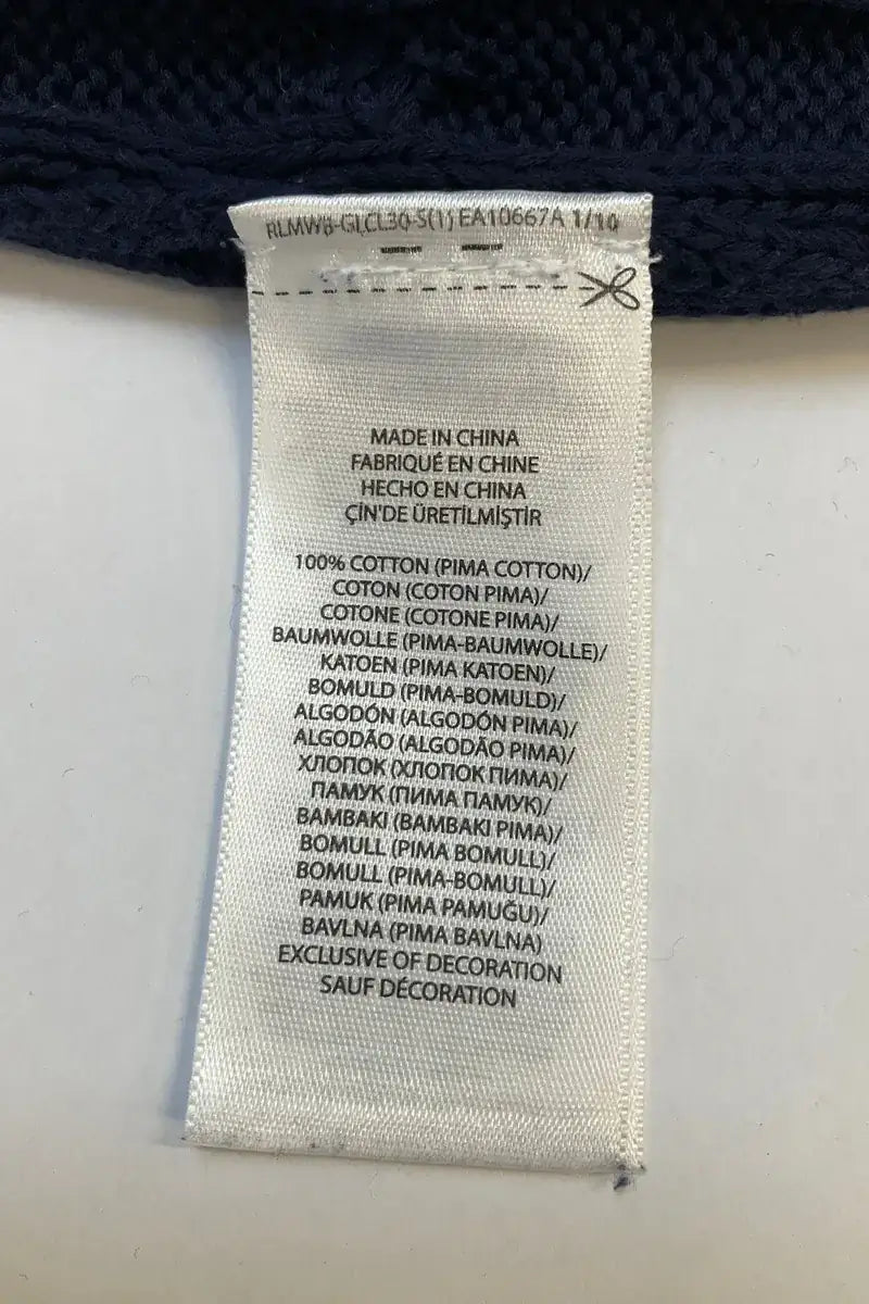 Cardigan Ralph Lauren Marine en Coton