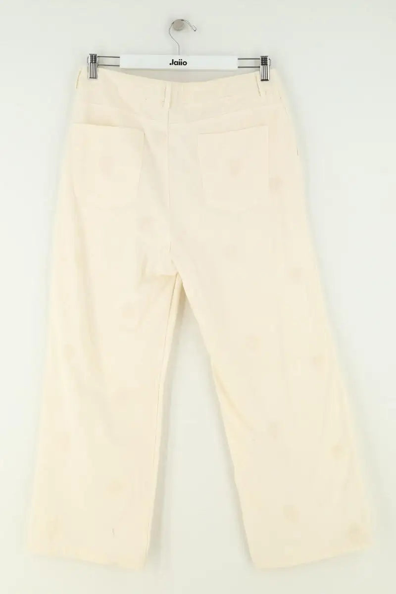 Pantalon large Maison Hotel Beige en Coton