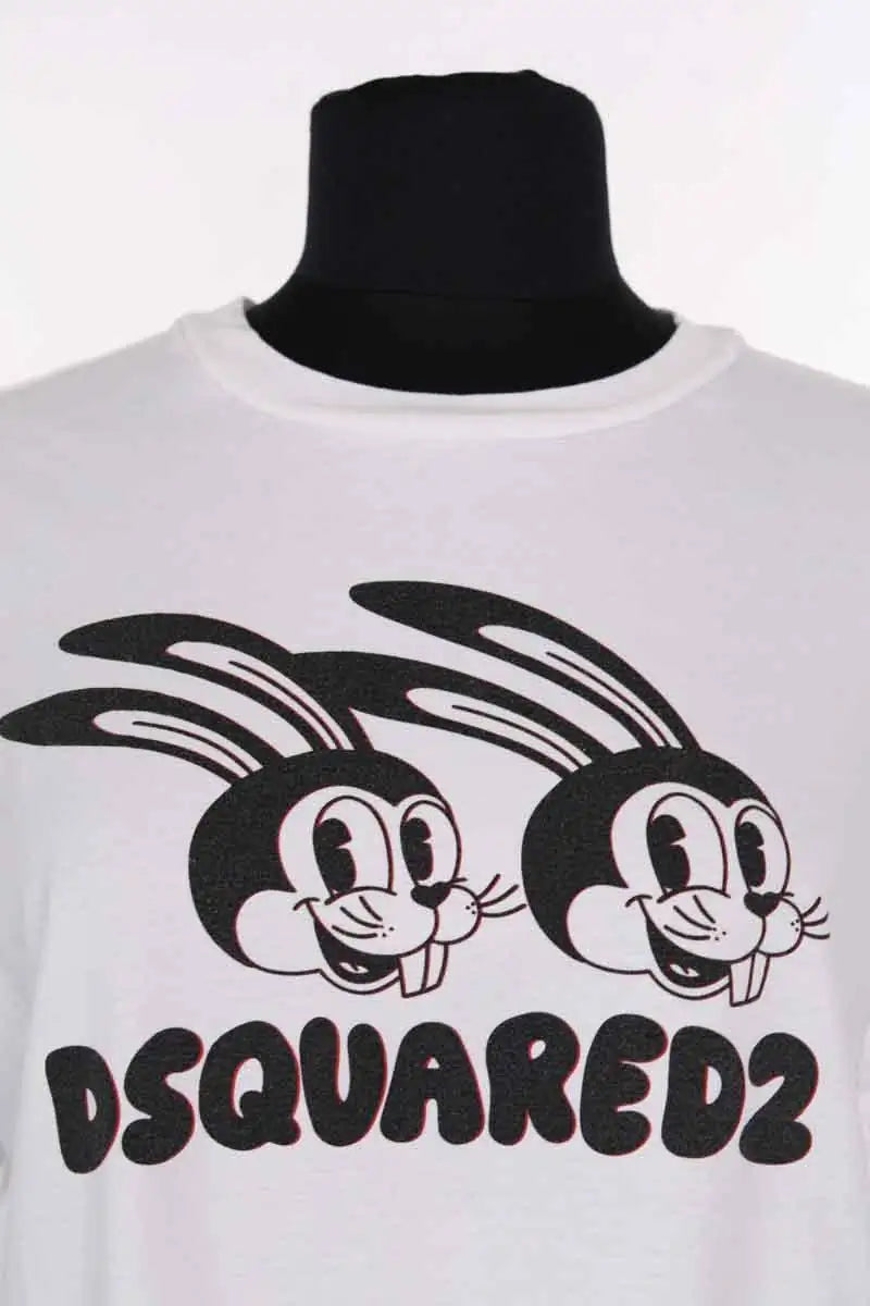 T-shirt Dsquared2 Blanc en Coton