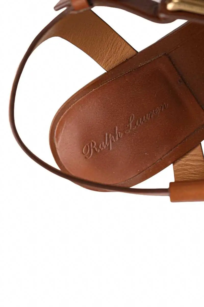 Talons Ralph Lauren Camel en Cuir