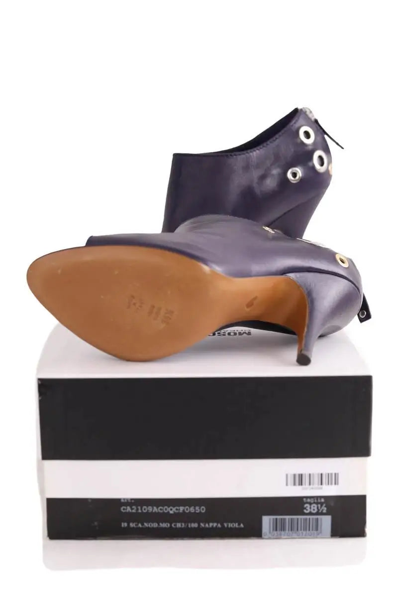 Talons Moschino Violet en Cuir