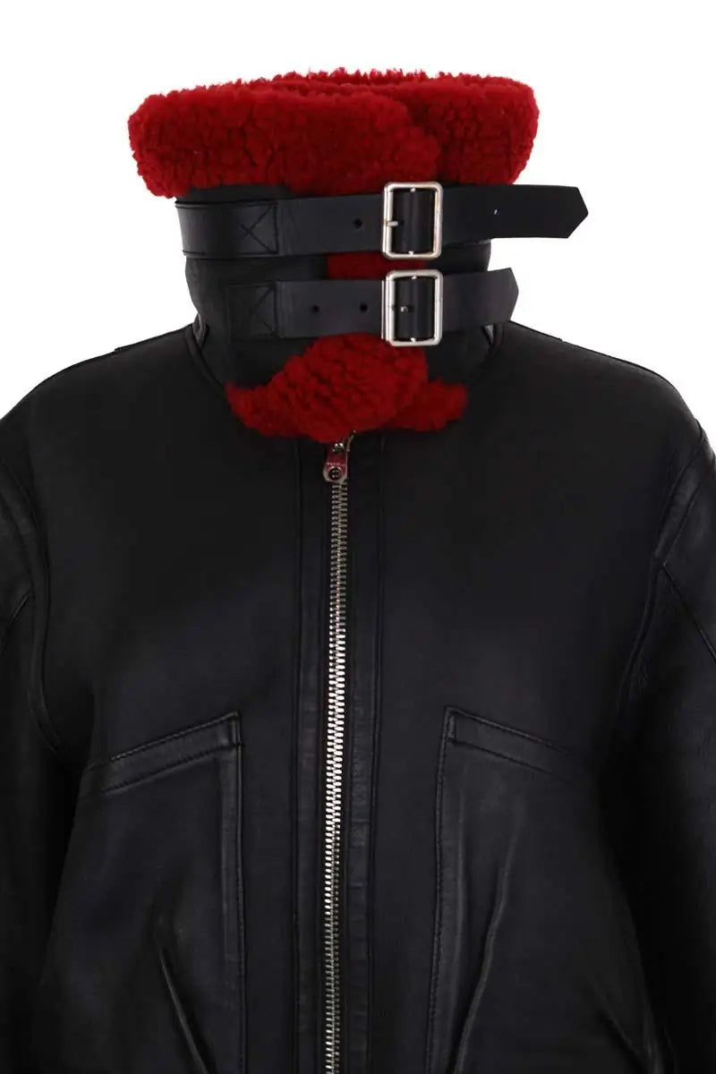 Veste Sandro Noir en Cuir