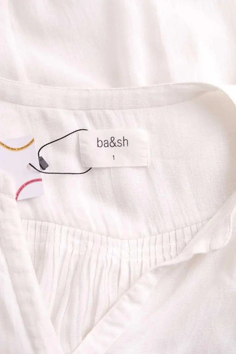 Blouse Ba&Sh Blanc en Coton