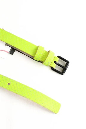 Ceinture Barbara Bui Jaune en Cuir