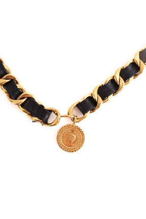 Ceinture chaîne Chanel Noir en Cuir