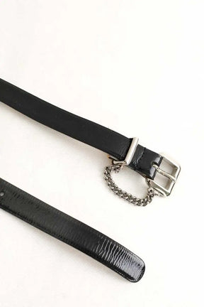 Ceinture Dolce & Gabbana Noir en Cuir verni
