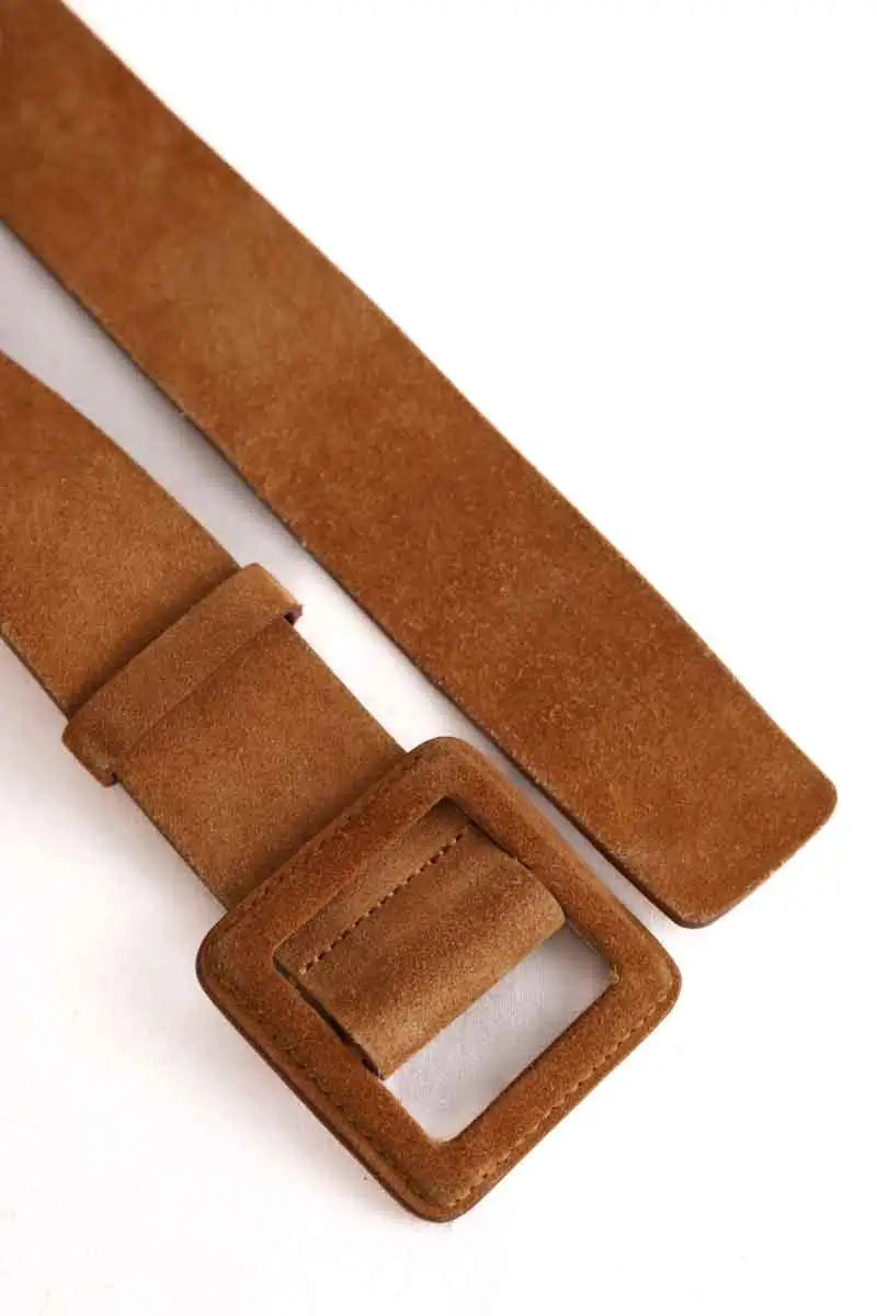 Ceinture en cuir Ba&Sh Camel en Cuir