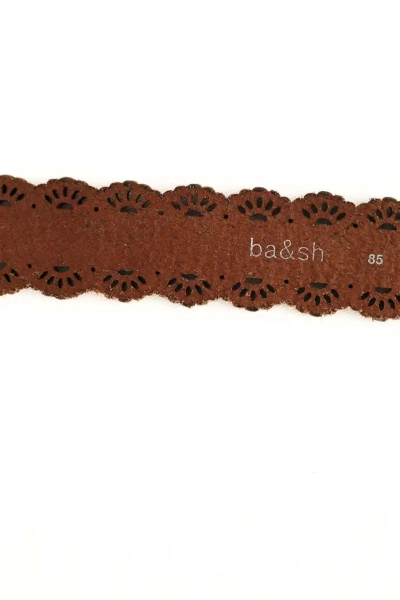 Ceinture en cuir Ba&Sh Marron en Cuir