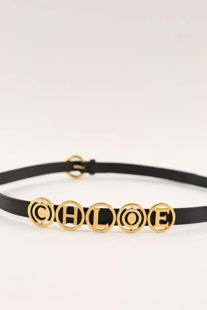 Ceinture en cuir Chloé Noir en Cuir