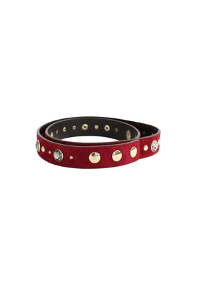 Ceinture en cuir Claudie Pierlot Rouge en Daim, taille S - Seconde Main