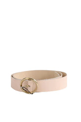 Ceinture en cuir Des Petits Hauts Rose en Cuir, taille S - Seconde Main
