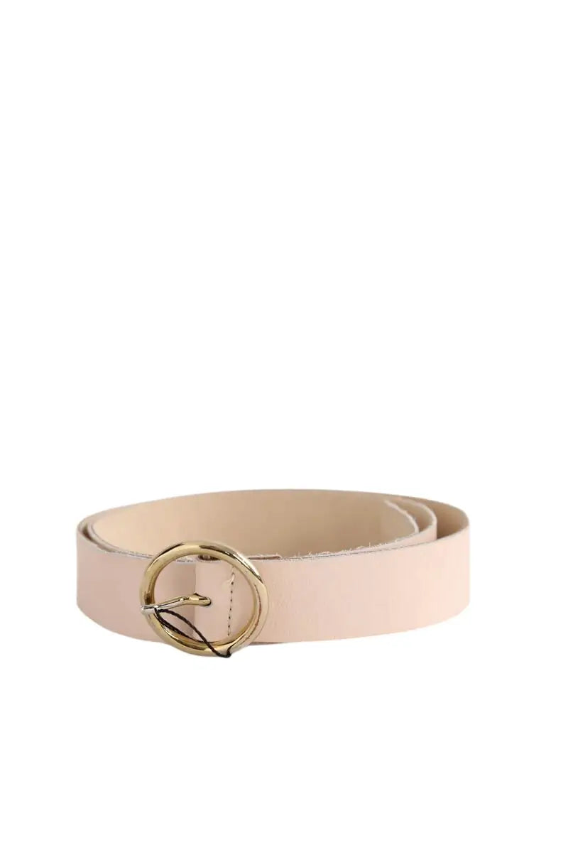 Ceinture en cuir Des Petits Hauts Rose en Cuir, taille S - Seconde Main