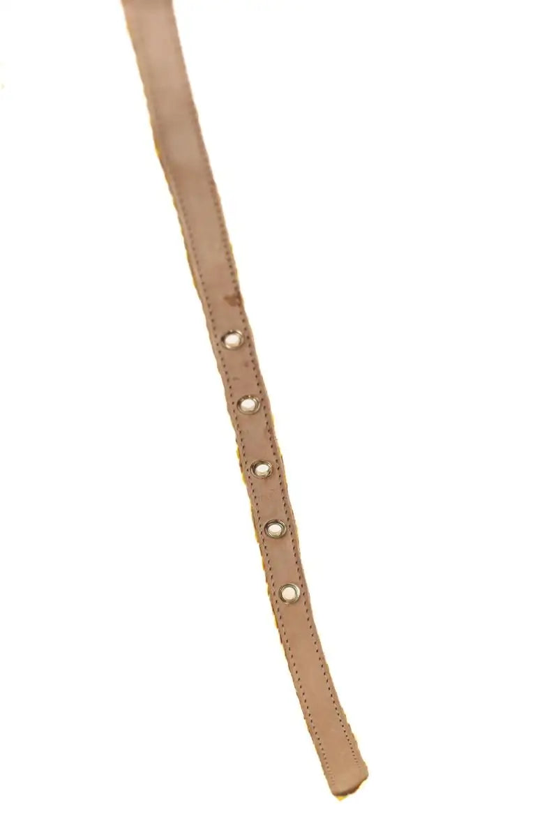 Ceinture en cuir Dolce & Gabbana Jaune en Cuir