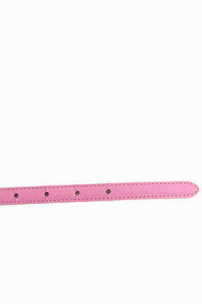Ceinture en cuir double tour Claudie Pierlot Rose en Cuir