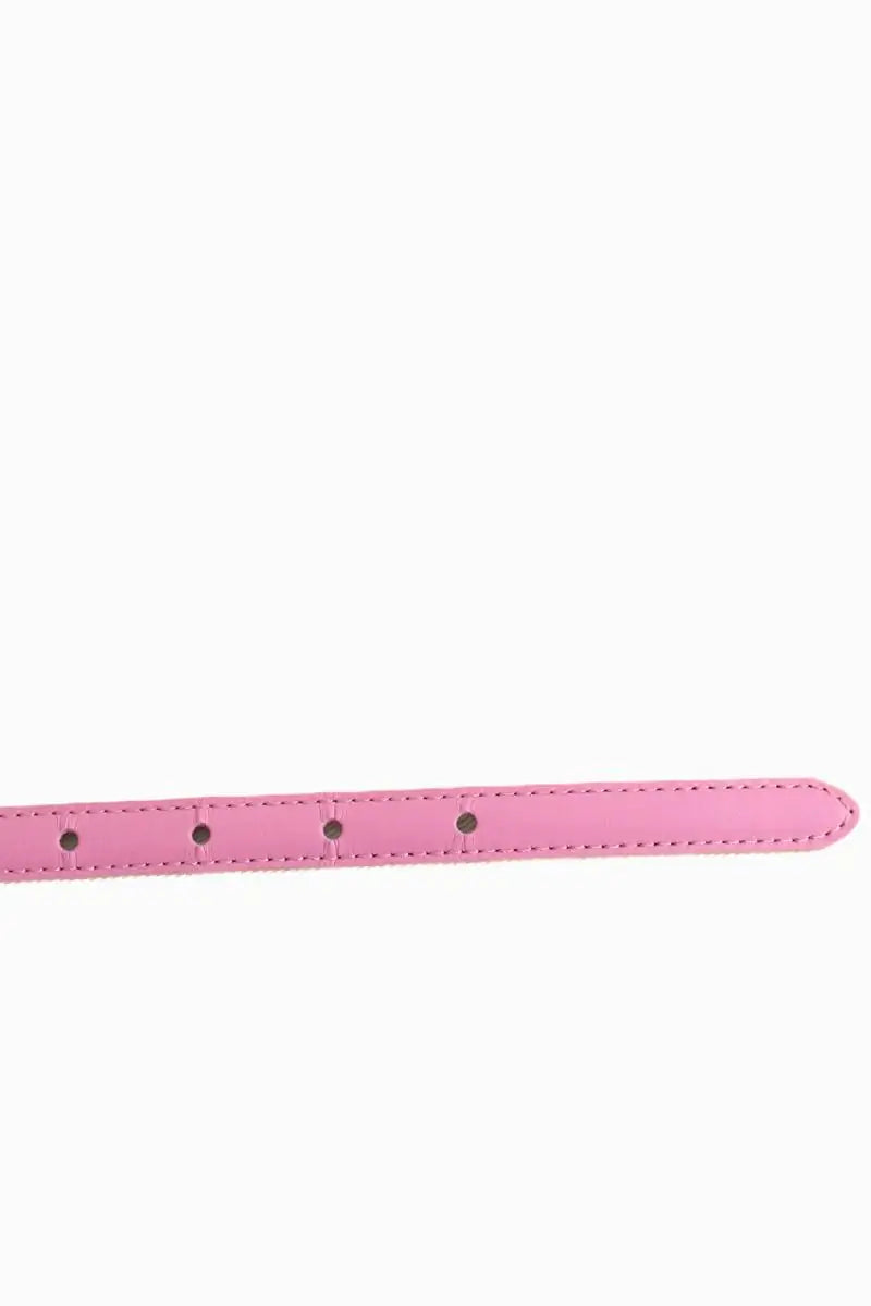 Ceinture en cuir double tour Claudie Pierlot Rose en Cuir