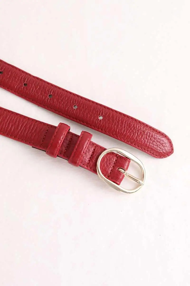 Ceinture en cuir Gerard Darel Bordeaux en Cuir