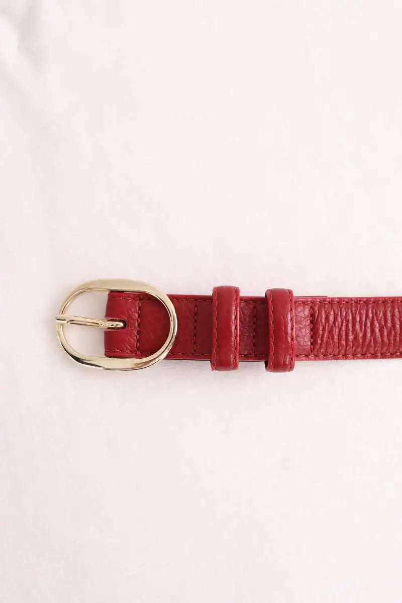 Ceinture en cuir Gerard Darel Bordeaux en Cuir