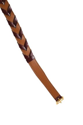 Ceinture en cuir Hermès Bordeaux en Cuir