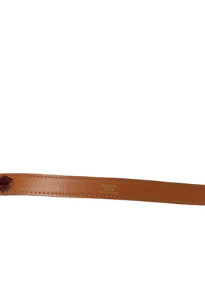 Ceinture en cuir Hermès Bordeaux en Cuir