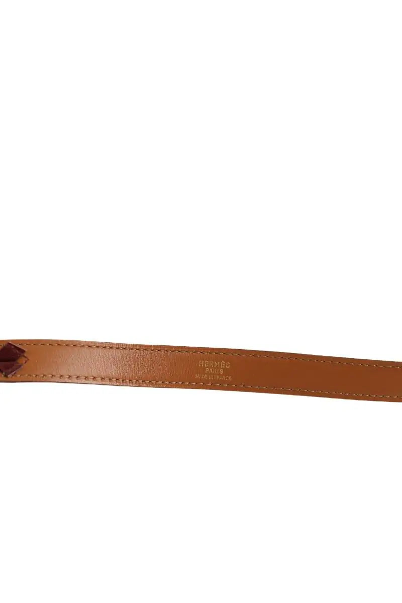Ceinture en cuir Hermès Bordeaux en Cuir