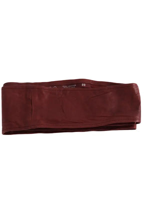 Ceinture en cuir Iro eleanor buroi burgundy Bordeaux en Cuir, taille M - Seconde Main