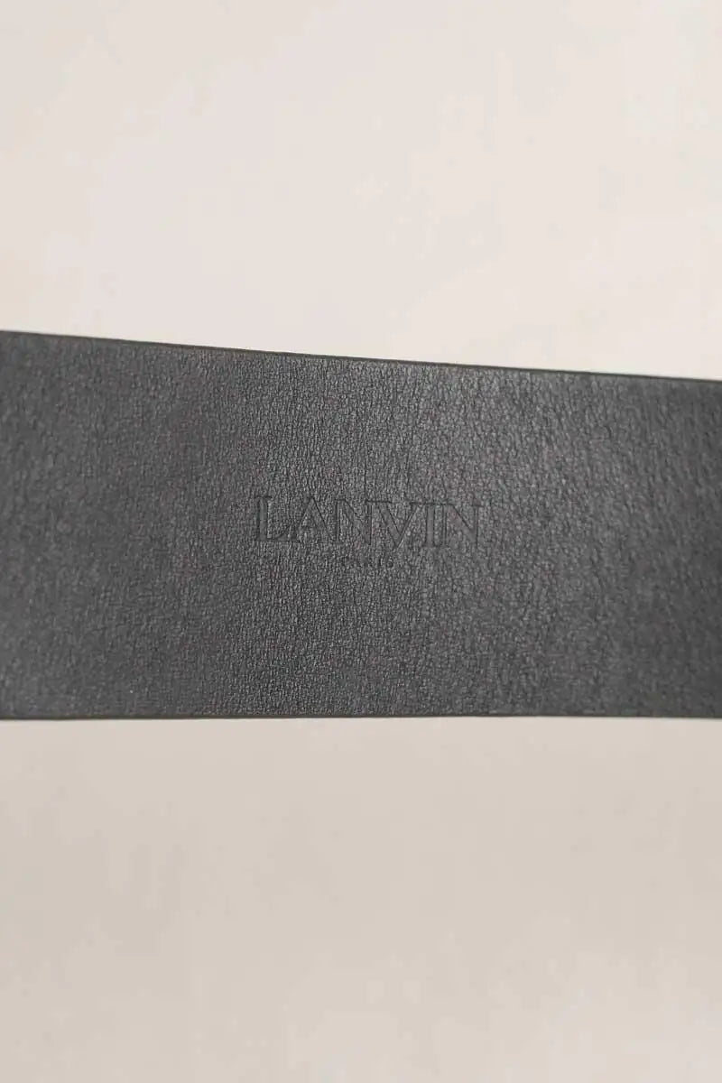 Ceinture en cuir Lanvin Noir en Cuir