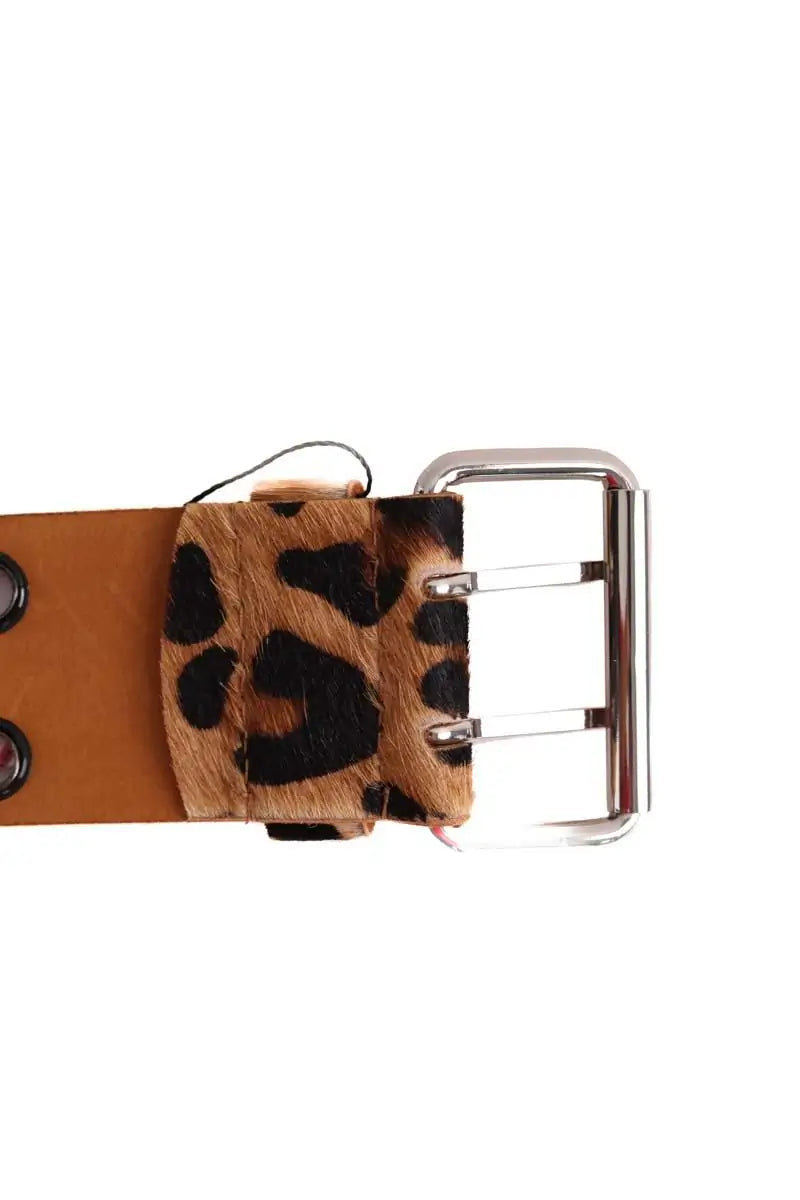 Ceinture en cuir Laurence Bras Beige en Cuir