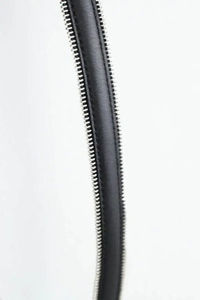Ceinture en cuir Maje Noir en Coton