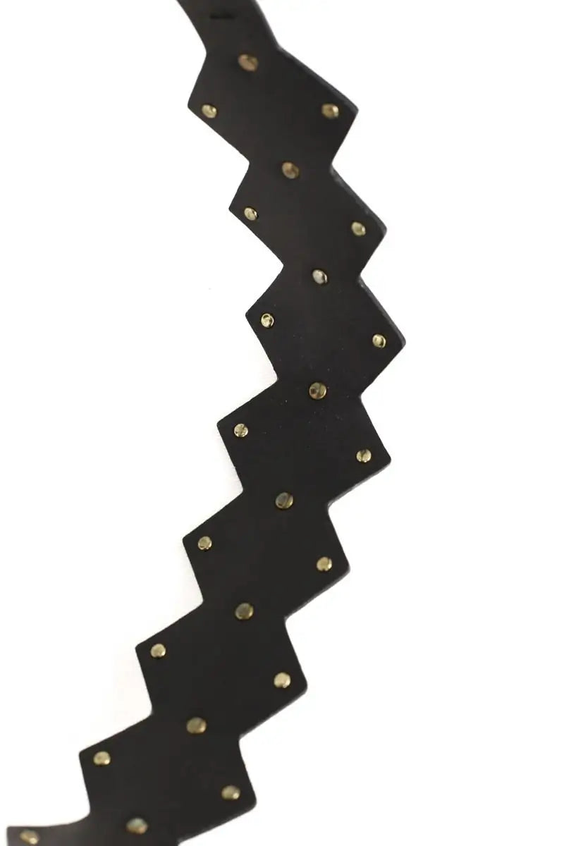 Ceinture en cuir Maje Noir en Cuir