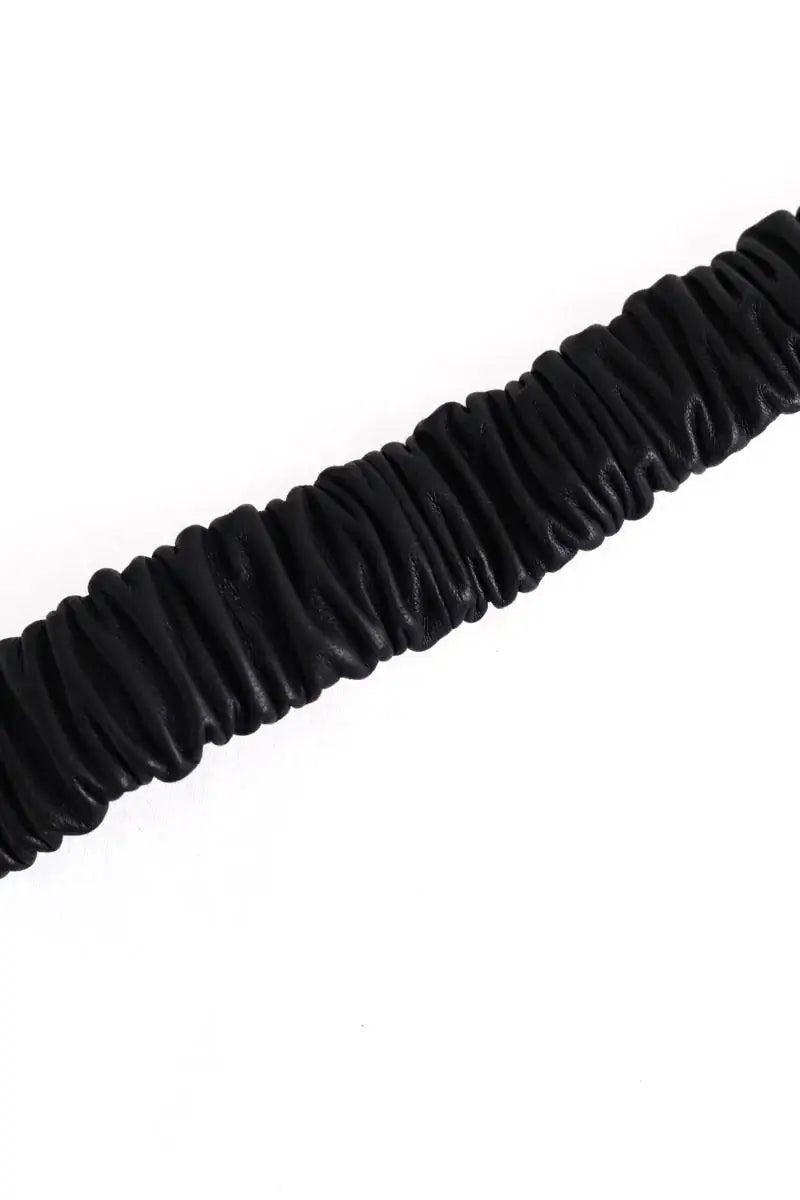 Ceinture en cuir Maje Noir en Cuir