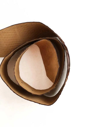 Ceinture en cuir Prada Beige en Cuirs exotiques