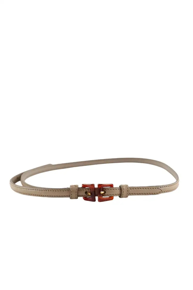 Ceinture en cuir Prada Gris en Cuir, taille XS - Seconde Main