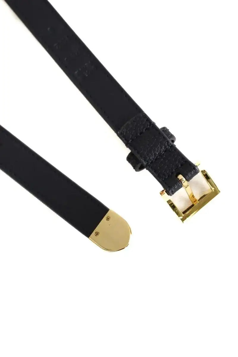 Ceinture en cuir Ralph Lauren Marine en Cuir