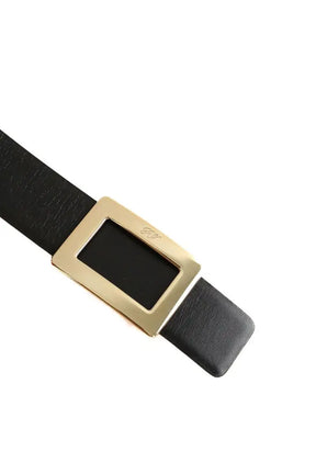 Ceinture en cuir Roger Vivier doubleface rose et noir Noir en Cuir