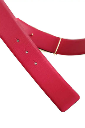 Ceinture en cuir Roger Vivier doubleface rose et noir Noir en Cuir