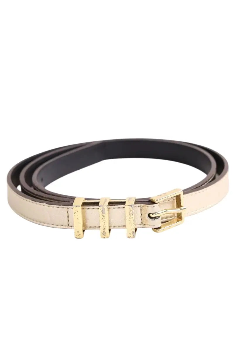 Ceinture en cuir Sandro Doré en Cuir, taille L - Seconde Main