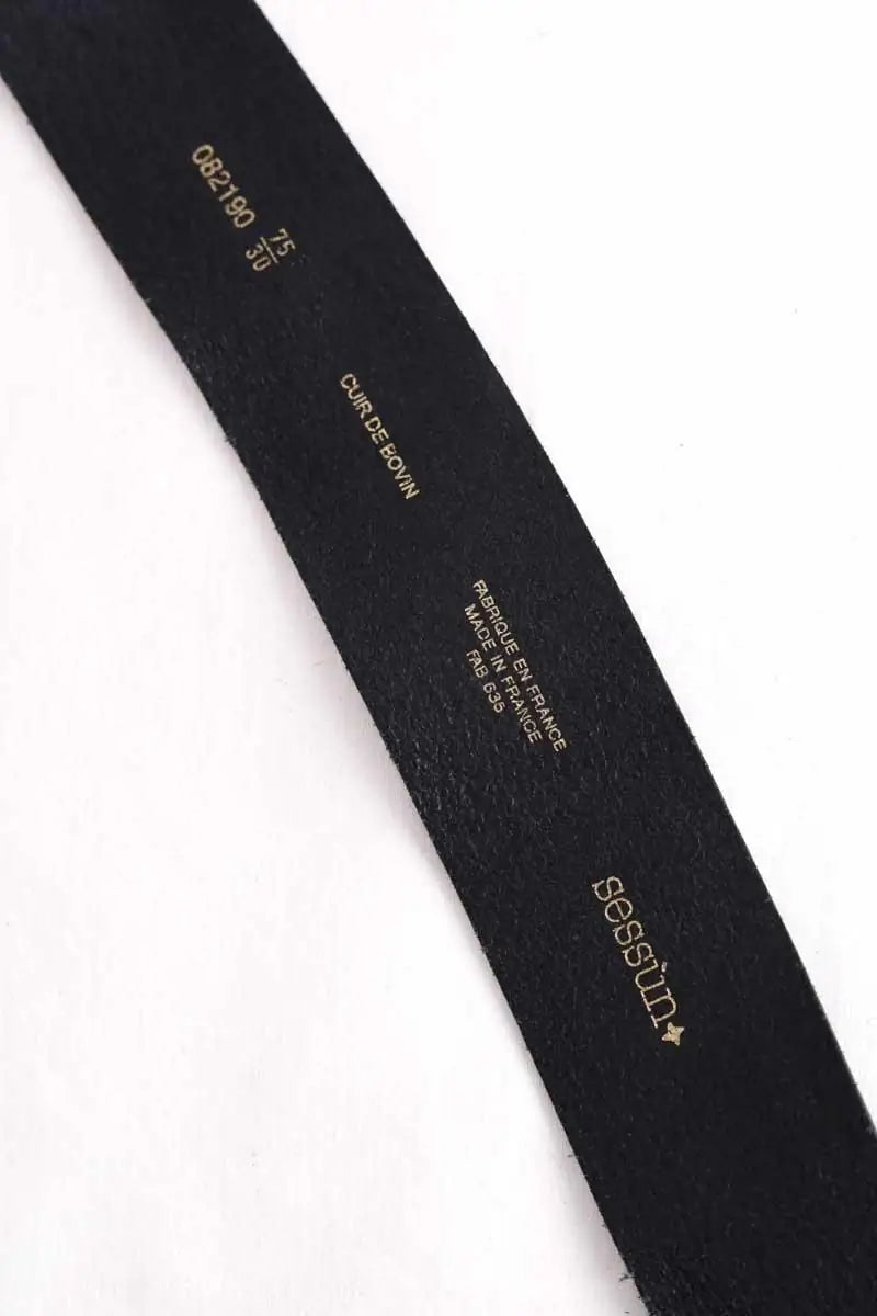 Ceinture en cuir Sessun Noir en Cuir