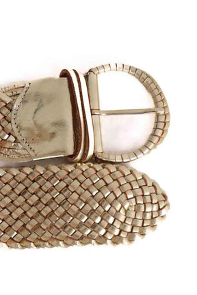 Ceinture en cuir Sézane Doré en Cuir