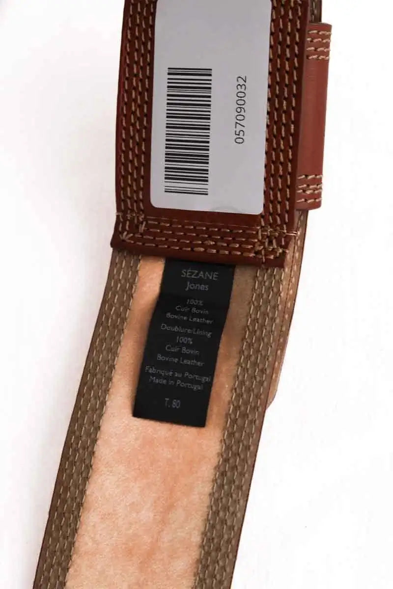Ceinture en cuir Sézane Marron en Cuir