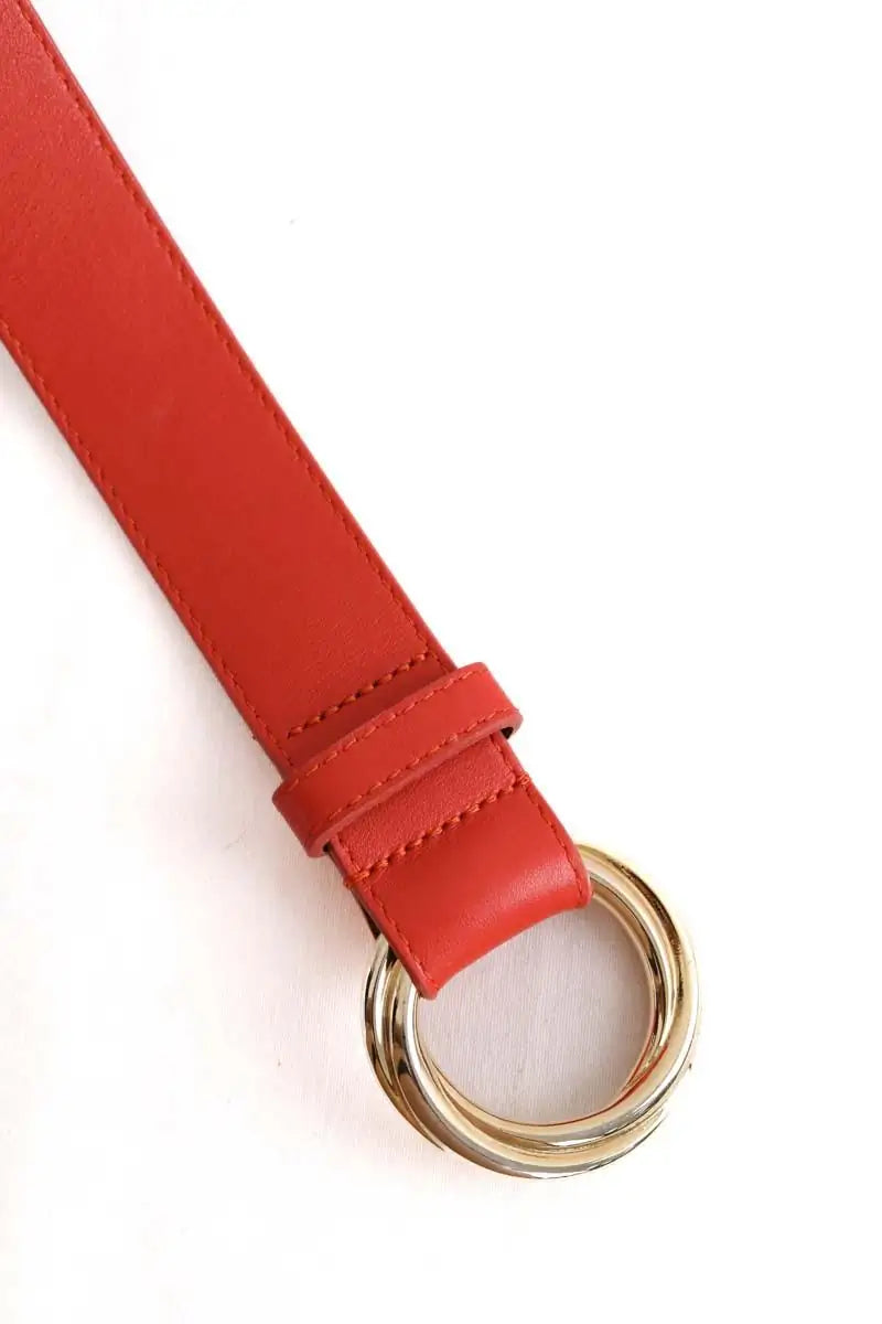 Ceinture en cuir Sézane Rouge en Cuir