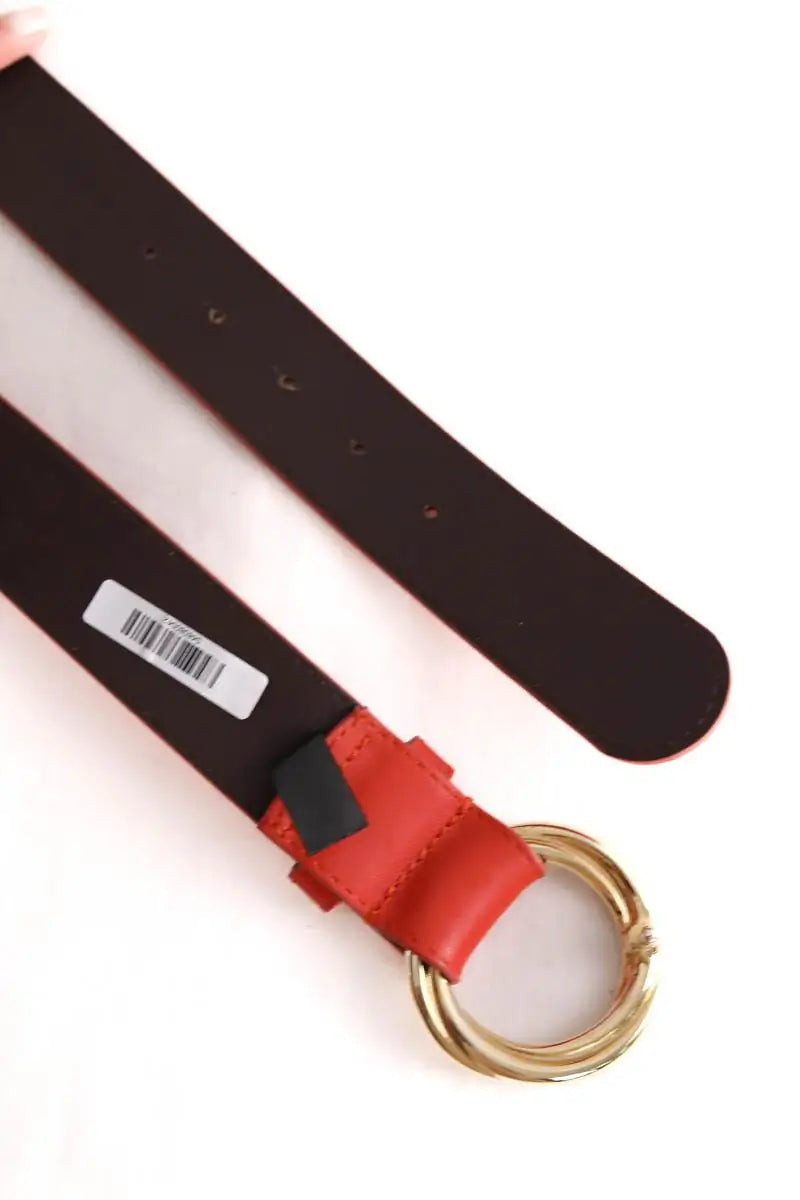 Ceinture en cuir Sézane Rouge en Cuir
