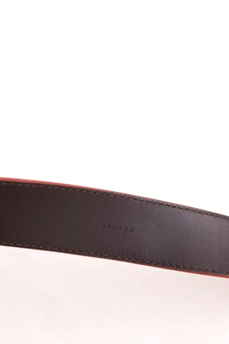 Ceinture en cuir Sézane Rouge en Cuir