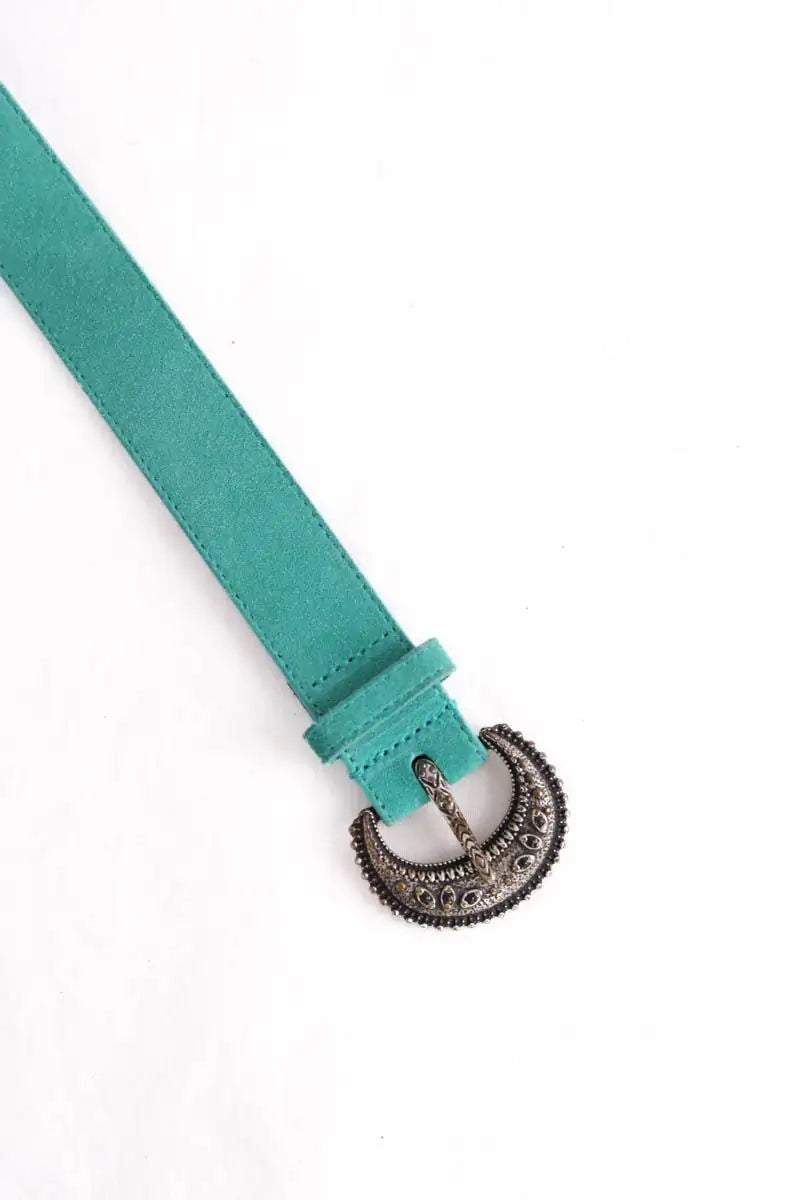 Ceinture en cuir Sézane Turquoise en Cuir