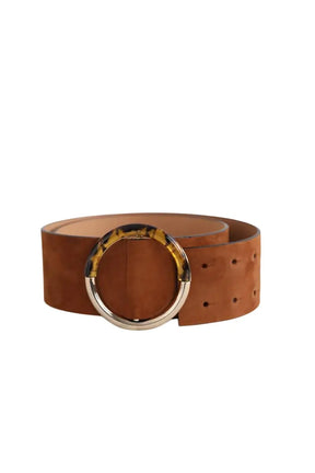 Ceinture en cuir Tara Jarmon Camel en Daim, taille XS - Seconde Main