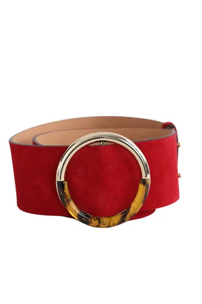 Ceinture en cuir Tara Jarmon Rouge en Daim, taille XS - Seconde Main